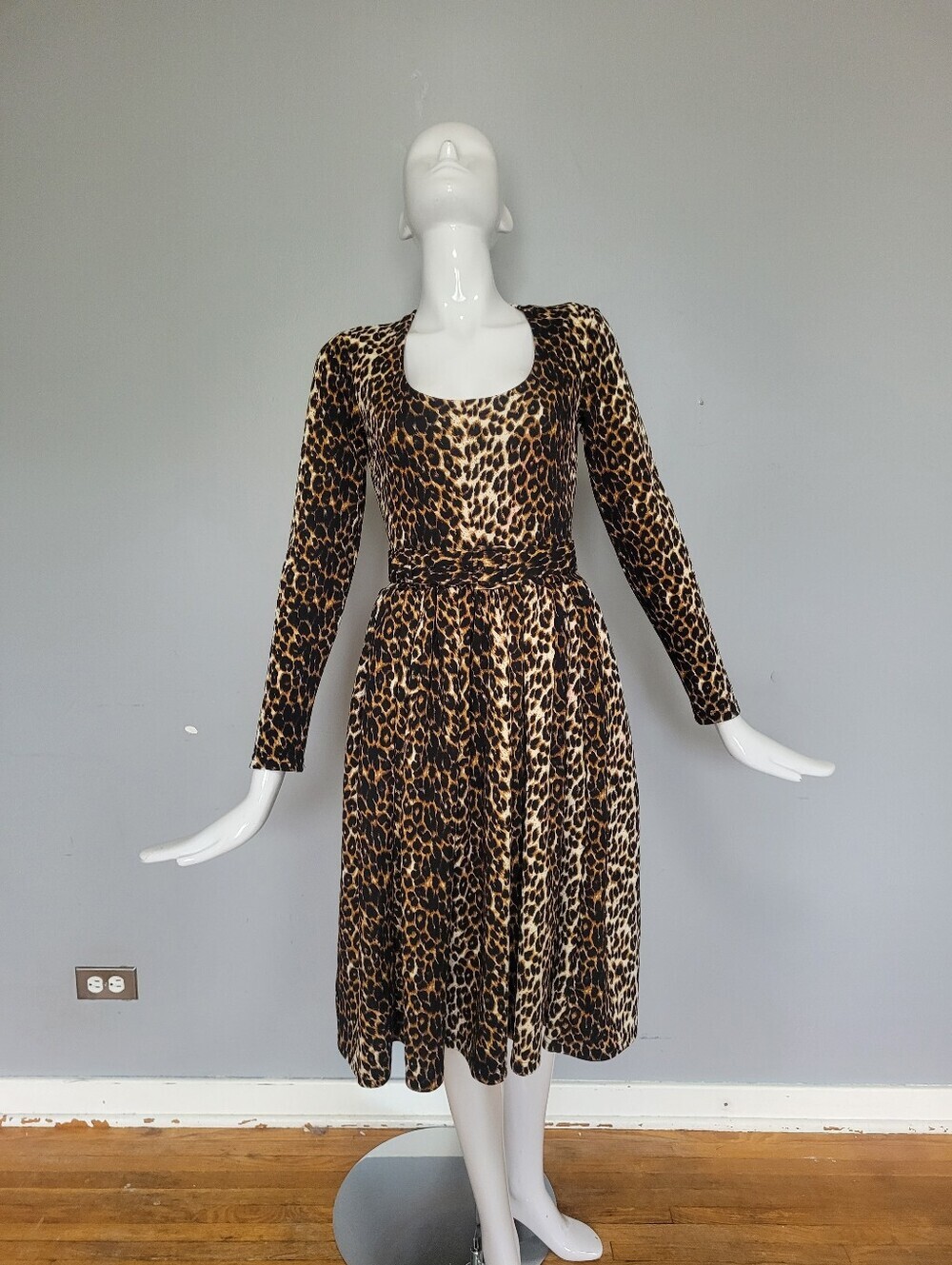 Vixen By Micheline Pitt Troublemaker Swing Dress In Leopard, BNWT, XS And M - Picture 2 of 10
